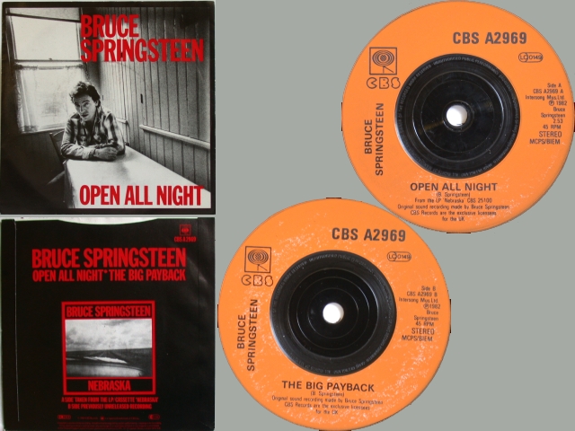 Bruce Springsteen - OPEN ALL NIGHT / THE BIG PAYBACK